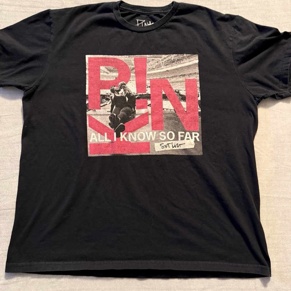 P!NK "All I Know‎ So Far: Setlist" Official Tour T-Shirt – Black Large